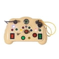 thumbnail image 1 of Khaki Euro Design Wooden Cash Saving Box With Deposit Counter Financial Education Tool For Children Goal Tracking Bank, 1 of 5
