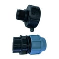 thumbnail image 2 of LOVIVER 1pc Garden IBC Tank Adapter Lawn Connector Valve Fitting Ton Barrel Fittings Straight Inner DN25, 2 of 4
