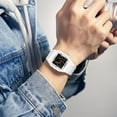 thumbnail image 4 of Digital Watches for Men Women Waterproof Unisex Digital Sports Watch Square Stopwatch Countdown Alarm Analog Silicone Strap Transparent Case Wristwatch, 4 of 8