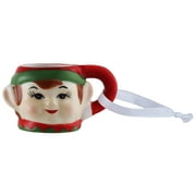 Mr. Christmas 1.5"Miniature Elf Mug Ornament Decoration, Red