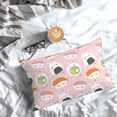 thumbnail image 3 of Salouo Cute Sushi Pattern Pillow Cases,1PC Pillow Covers with Envelope Closure Decorative Pillow Case for Bed Couch,Pillows Not Included-16"x24", 3 of 6