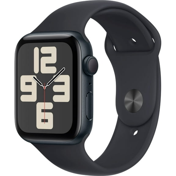Restored Apple Watch SE 2 44mm Midnight Aluminum - Midnight Sport Band MRE93LL/A (Refurbished)