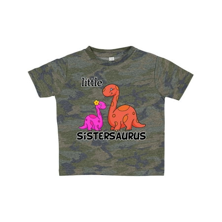 

Inktastic Little Sistersaurus Gift Toddler Toddler Girl T-Shirt