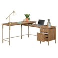 thumbnail image 4 of Pemberly Row Engineered Wood L-Shaped Desk in Sindoori Mango Brown/Gold, 4 of 17