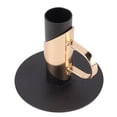 thumbnail image 2 of Vintage Home Decor Antique Black Gold Wrought Iron Candle Stand with Handle, 2 of 8