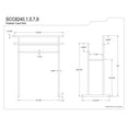 thumbnail image 2 of Kingston Brass SCC8240 Edenscape Pedestal Steel Construction Towel Rack, Matte Black, 2 of 2