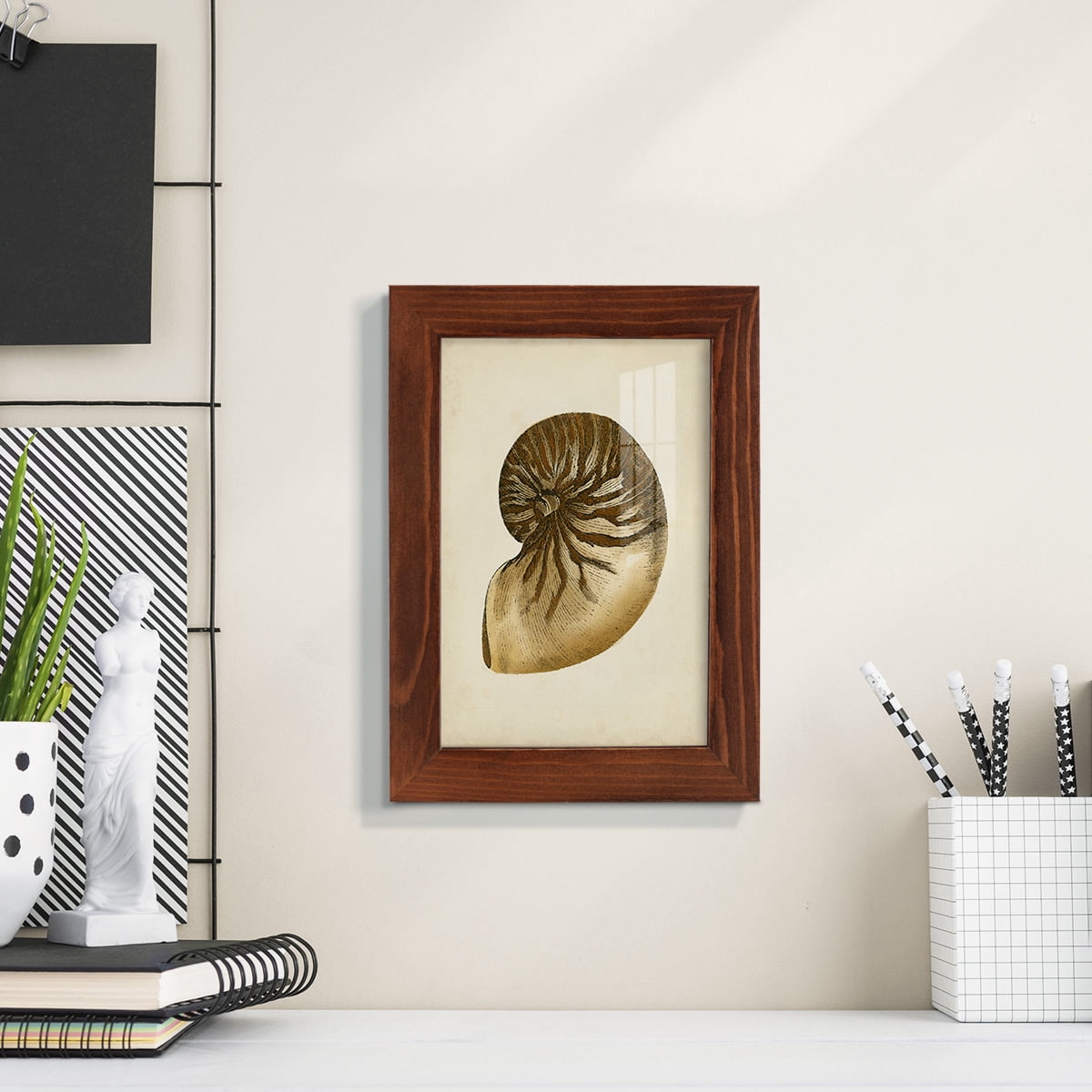 Sealife Collection V - Framed Print w/glass - Chestnut