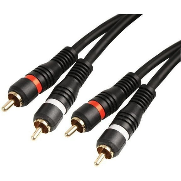 PRO SIGNAL - 2x Phono (RCA) Male to 2x Phono Male Lead, 2m Blue