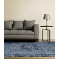 thumbnail image 2 of Aldridge Vintage Distressed Tufted Rug, Navy Blue/Dusk Blue, 8ft x 11ft Area Rug, 2 of 3
