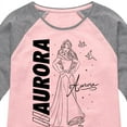 thumbnail image 3 of Disney Princess - Aurora Sketch - Toddler & Youth Girls Raglan Graphic T-Shirt, 3 of 4