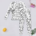 thumbnail image 2 of RMGVDSD Coloring Pajamas for Kids Christmas DIY Hand Painted Homewear Long Sleeve Colorable Pajama Sets for Boys Girls Soft Nightwear 2-3 Years, 2 of 3