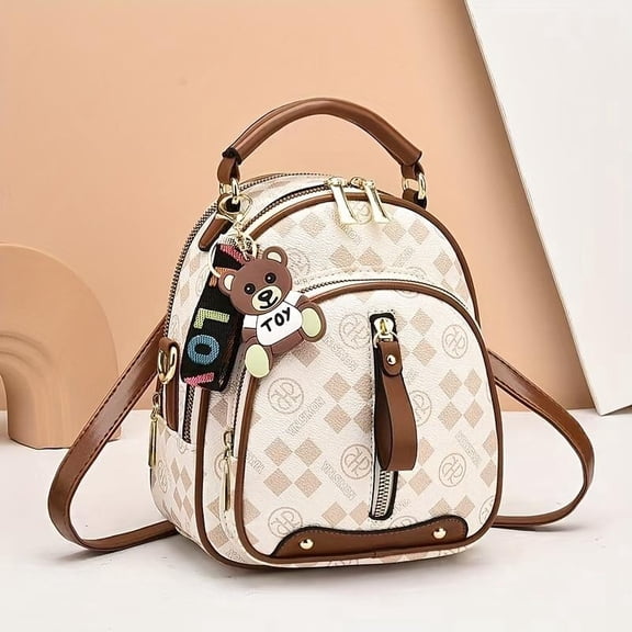 HLSHJDF Popular New Small Backpack Fashion Shoulder Simple Women'S Bag Crossbody Bag Multifunctional Women'S Bag Comfortable Work Commuting Bags Lightweight Casual Daypack