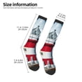 thumbnail image 3 of Bingfone Compression Socks for Women and Men Long Socks for Running Athletic Cycling Nurse-Circular Lighthouse, 3 of 8