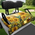 thumbnail image 4 of chaqlin Hummingbird Sunflower Design Golf Cart Seat Covers Breathable, Soft Golf Cart Cushion Covers Fit for 2-Seat Golf Carts, 4 of 8
