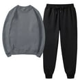 thumbnail image 2 of FAIWAD Women's 2 Piece Outfit Long Sleeve Round Neck Pullover Tops and Loose Sweatpants Lounge Outfits, 2 of 4