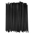 thumbnail image 1 of Straight tube plastic straws 500pcs black for water and beverages, 1 of 5