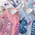 thumbnail image 2 of Sweat à Capuche Mode Stitch AngelMonster Lettre Dessins Animés Pull-Over pour Femmes avec Poche, 2 of 5