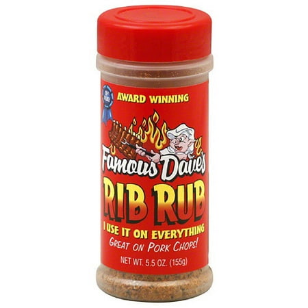 Famous Dave's Rib Rub, 5.5 oz, (Pack of 12)