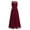 Burgundy, variant on TiaoBug Kids Flower Girls Wedding Bridesmaid Dress Chiffon Sleeveless Birthday Party Prom Maxi Long Gowns