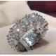 thumbnail image 1 of Anillo de Plata de Ley 925 con piedra de circón, sortija elegante con forma de gota de agua, ideal para regalo de San Valentín, 1 of 2