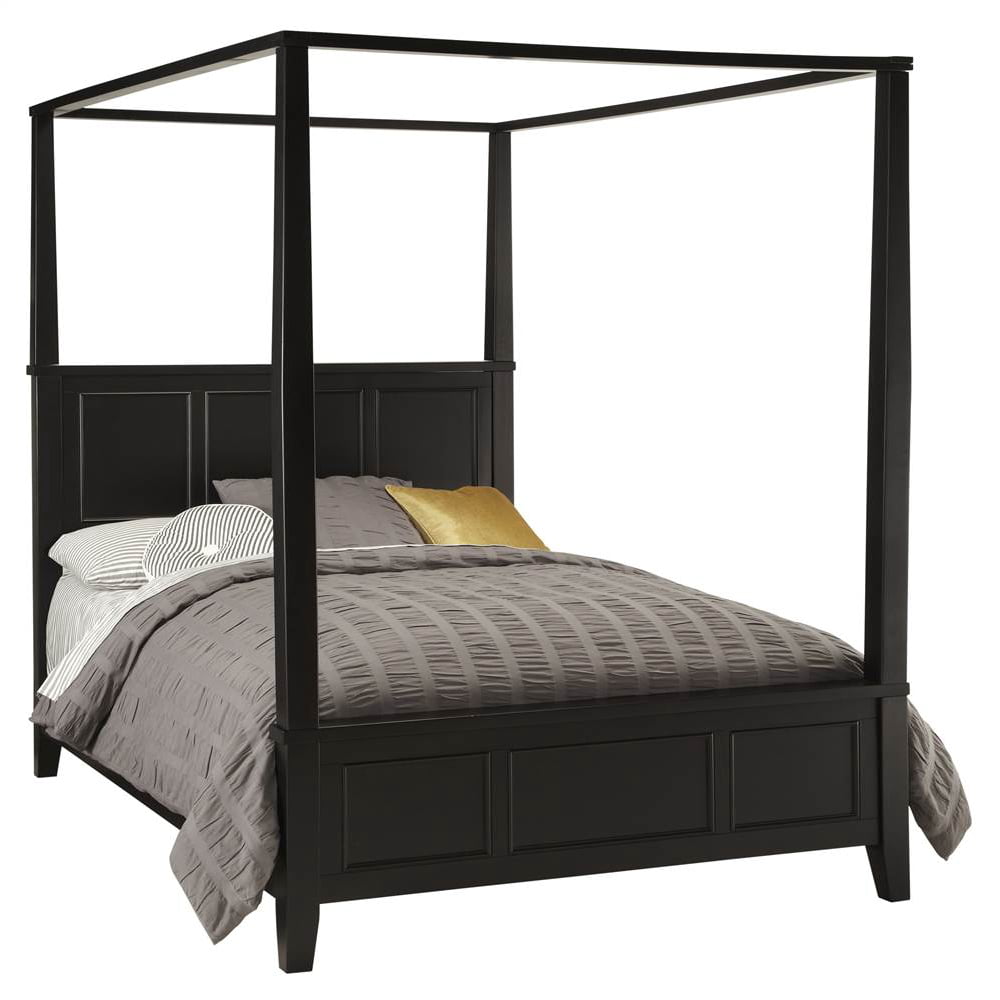 Bedford Black Queen Canopy Bed - Walmart.com - Walmart.com