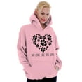 thumbnail image 3 of Like Dog Love Paw Print Heart Hoodie Sweatshirt Women Brisco Brands X, 3 of 6