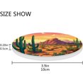 thumbnail image 4 of Cactus Desert Coaster, Drinks Round Absorbent Stone Set with Ceramic Stone and Cork Base, Tabletop Protection Mats and Cups Place for 4PCS Home Decor, 4 of 6
