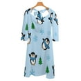 thumbnail image 6 of Holiday Penguin-2 Dress Summer Dresses Woman Street Style Big Size Casual Dress, 6 of 9