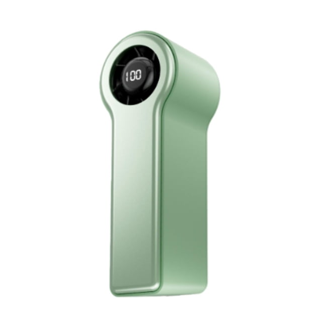Mini ventilador portátil ajustable y recargable, ventilador personal de refrigeración compacto y portátil. Verde