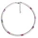 thumbnail image 1 of Woman Necklace Beach Leisure Personalized Chain Clay Round Pieces Necklace (White 6mm), 1 of 5