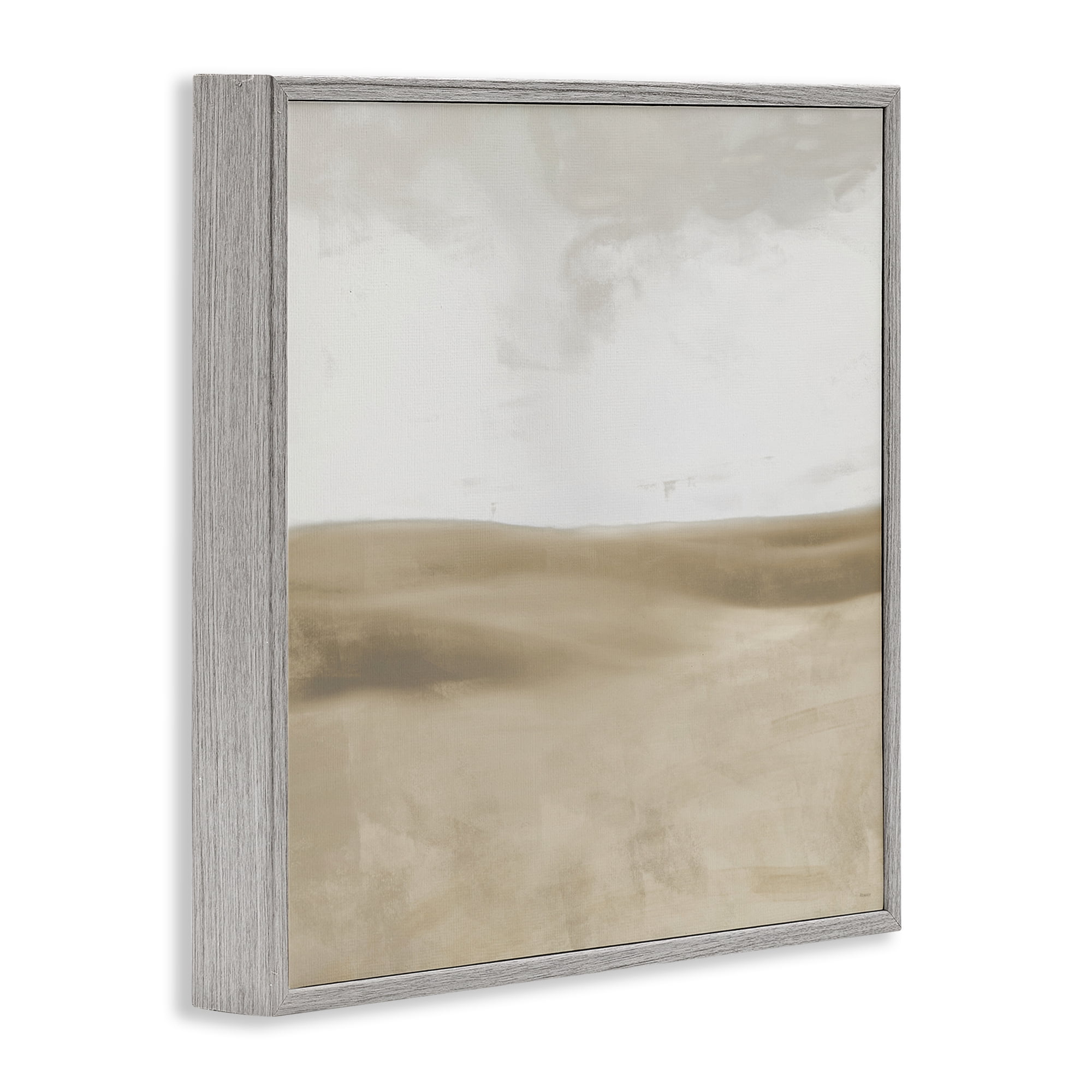 Stupell Industries Smooth Neutral Hills Gray Framed Giclee Art, design by Dan Meneely