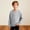 Gray, variant on Boy's Waffle Long Sleeve Shirt Loose Fit V Neck Henley Shirts Casual Lightweight Comfort Oversized Tshirts for School 4-14 Years