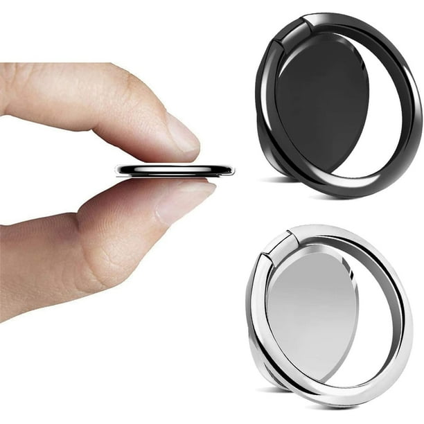 2 Pack Finger Grip Stand Phone 360 Rotation Ring Holder, Slim Kickstand for iPhone 15 14 13 12 Pro Max, for Samsung Galaxy S23 S22 Ultra S21 Flip Fold 5 4, for Google Pixel 8 7 and More