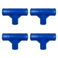 thumbnail image 1 of 4 piezas de conectores en T para marcos de piscinas, fáciles de instalar, para patas y vigas. Azul, 1 of 8