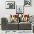thumbnail image 2 of Shangniulu Christmas Pillow Covers Set of 2 Christmas Tree Red Decorative Pillow Covers Winter Holiday Cushion Cases Decor for Home Couch Sofa 12x12in, 2 of 7