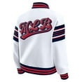 thumbnail image 3 of Women's WEAR by Erin Andrews White MLB Merchandise Full-Snap Fleece Sweatshirt Jacket, 3 of 6