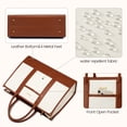 thumbnail image 5 of Lovevook Laptop Tote Bag for Women, Lightweight Pu Leather Work Tote Bag with Clutch Purse, Large Computer Bag Briefcase Fit for 15.6" Laptop, 5 of 8