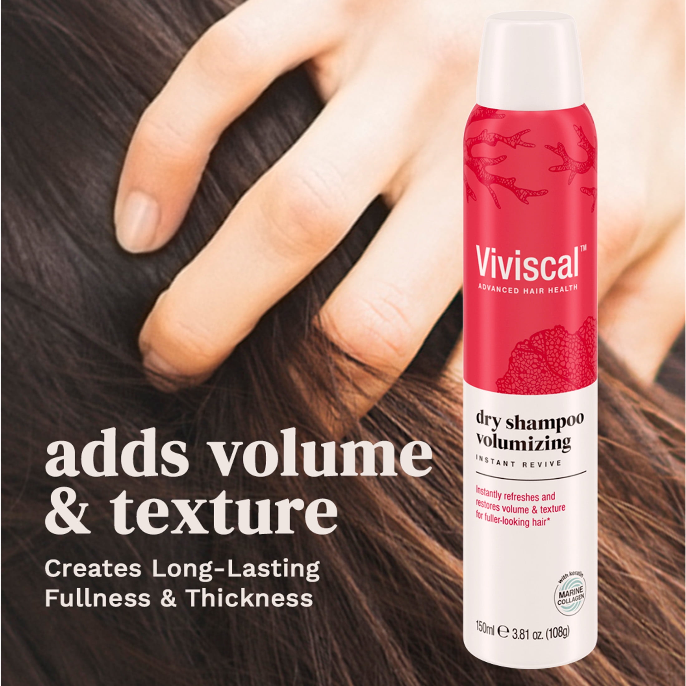 Viviscal Volumizing Dry Shampoo, Removes Oil to Refresh and Restore Hair Volume and Texture, 3.81 oz