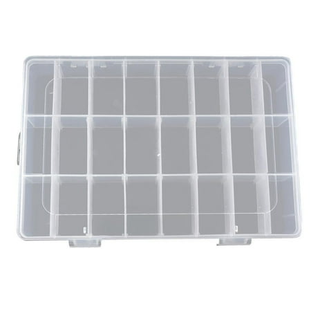 24/15/8 Compartments Removable Plastic Jewelry Bead Fishing Tackle Storage Box