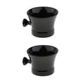 thumbnail image 4 of Seitruly Black Ceramics Men's Shaving Mug Bowl Barber Brush Cup Shave Beard Soap Mug Tipo 1 2piezas, 4 of 4