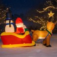 thumbnail image 4 of Inflable de Navidad 2.20m Trineo Santa Claus con Muñeco de Nieve y Reno con Luz Led, 4 of 6