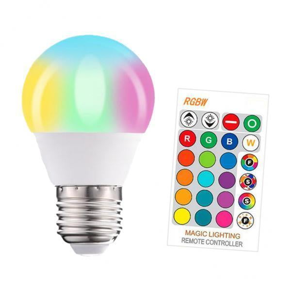 Bombillas LED RGB Sunnimix 3-4 Piezas que Cambian de Color 900LM Luz de Estado de Ánimo A50