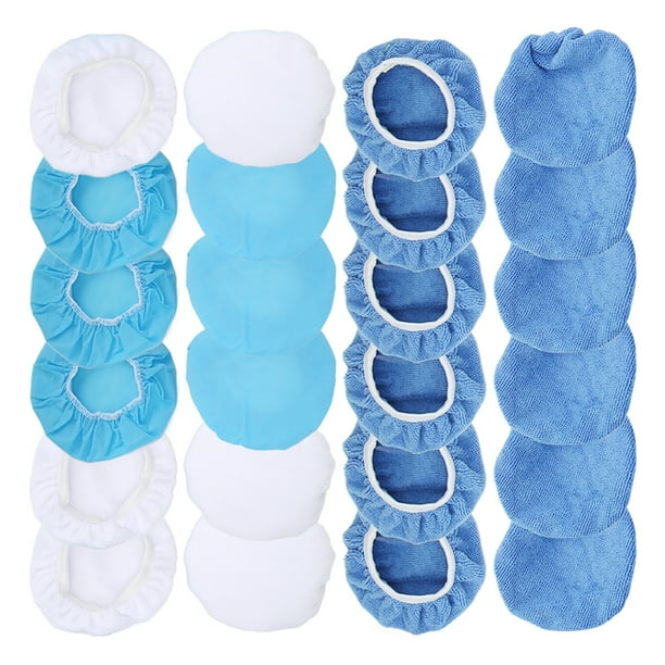 Funda para almohadilla de pulido, 24 paquetes, juego de bonetes para pulir, juego de bonetes para encerar, valor inmejorable