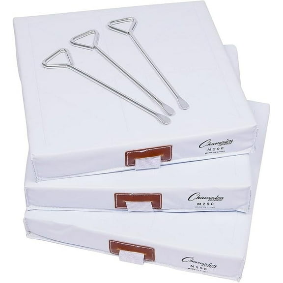 Champion Sports mens Quilted Cover & 1 Strap (14" x 14" 2") baseball and softball bases, White, 14 Inch by Inch 2 Inch US