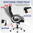 thumbnail image 6 of Bowery Hill Modern Faux Leather High Back Desk Chair in Black, 6 of 8