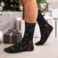 thumbnail image 7 of KLL Butterfly Print Cool Socks Men's Women's Crew Socks Funny Crazy Novelty Stockings, 7 of 7