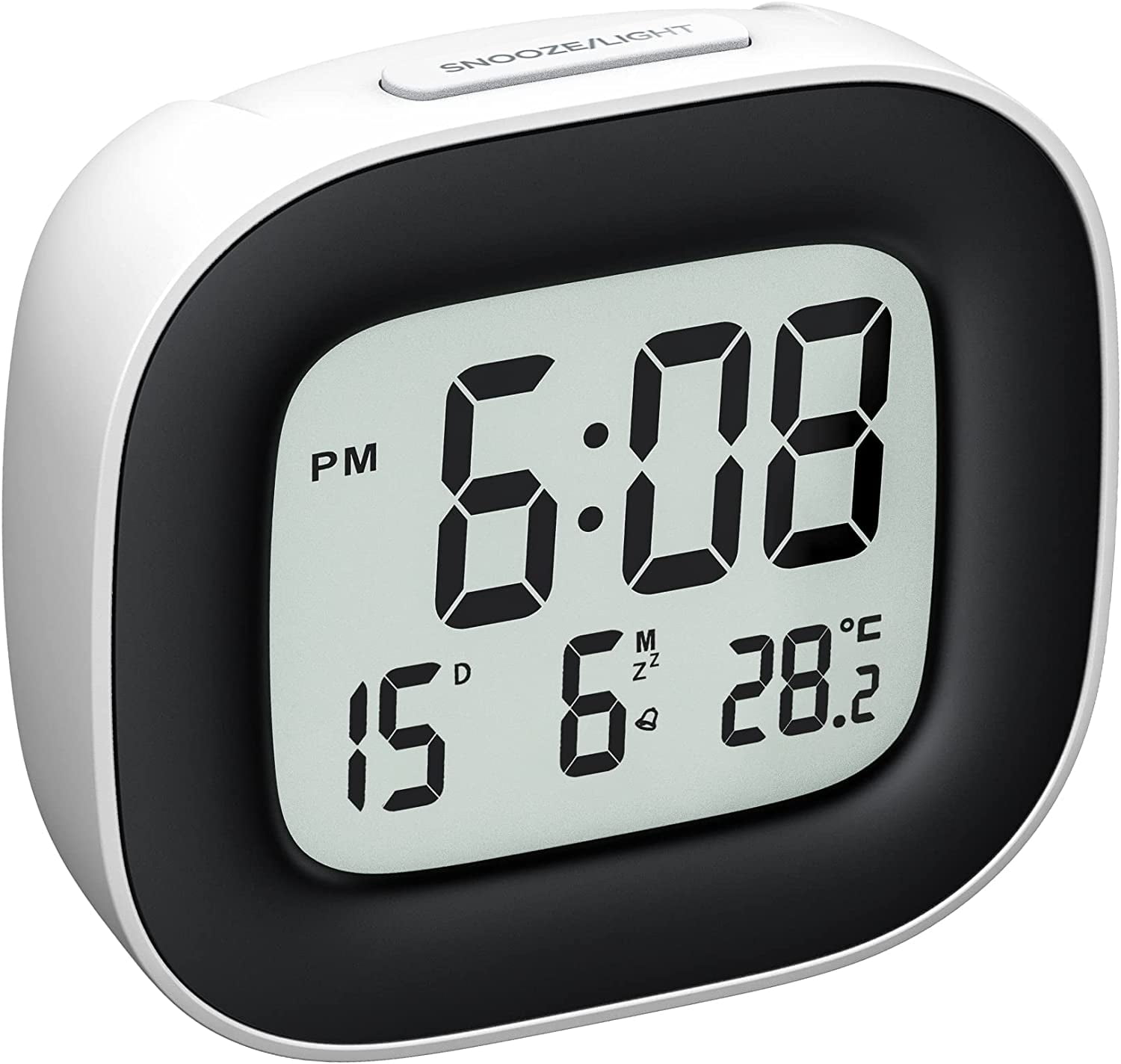 Homasy Digital Alarm Clock, Compact Travel Alarm Clock with Snooze