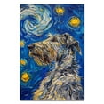 thumbnail image 3 of Hudo Starry Night Irish Wolfhound Canvas Print - Van Gogh Inspired Dog Poster Wall Art Decor, 3 of 5
