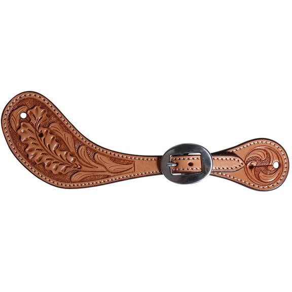 Professionals Choice Muleshoe Natural Oak Spur Straps Brown