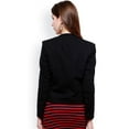 thumbnail image 5 of Pannkh Women's Black Solid Blazer With Open Shawl Collar, 5 of 7